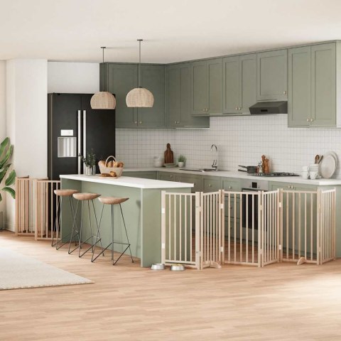 SKŁADANA BRAMKA DLA PSA Z DRZWIAMI 12 PANELI 600CM