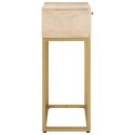 STOLIK KONSOLOWY 90X30X76CM LITE DREWNO MANGO I ŻELAZO