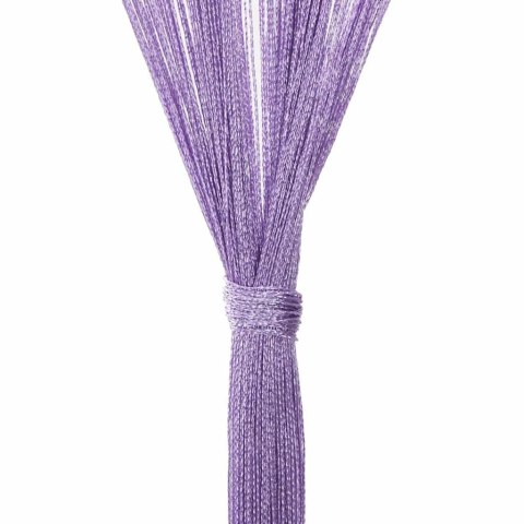 ZASŁONY SZNURKOWE 2 SZT. FIOLETOWE 100X250CM