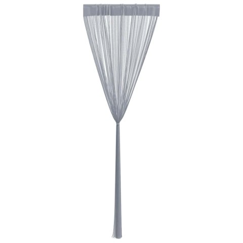 ZASŁONY SZNURKOWE 2 SZT. JASNOSZARY 140X250CM