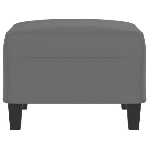 PODNÓŻEK CIEMNOSZARY 70X55X41CM TAPICEROWANY MIKROFIBRĄ