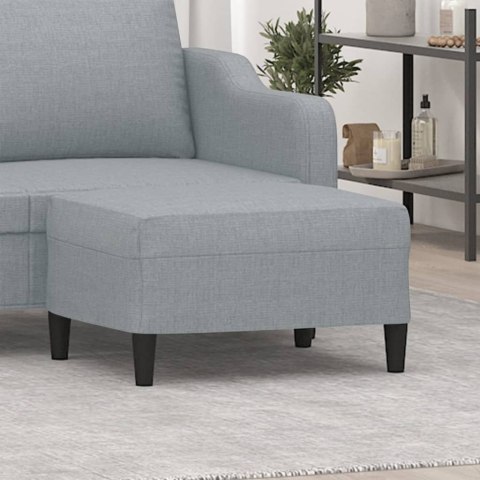 PODNÓŻEK JASNOSZARY 70X55X41CM TAPICEROWANY TKANINĄ