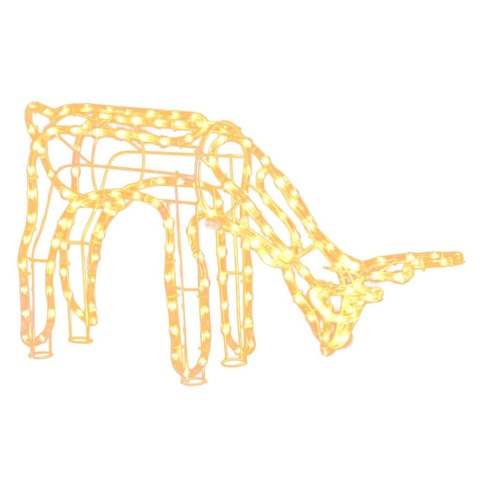 3-CZ. ZESTAW OZDÓB ŚWIĄTECZNYCH RENIFERY CIEPŁA BIEL