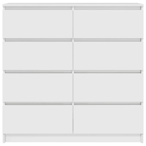 KOMODA BIAŁA 100X35X99CM DREWNO KLEJONE