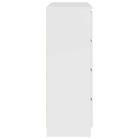 KOMODA BIAŁA 100X35X99CM DREWNO KLEJONE