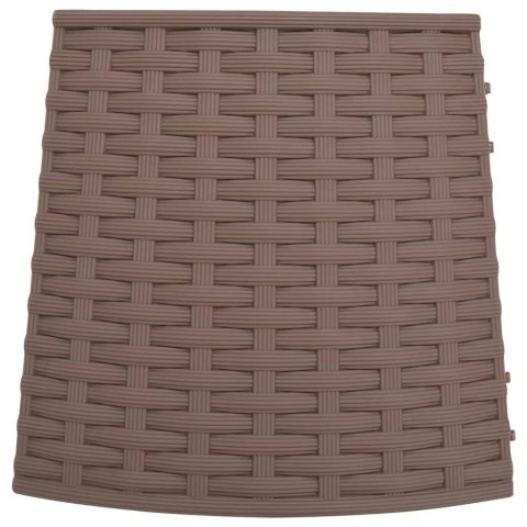 KOŁNIERZ POD CHOINKĘ 65CM OSŁONA KOSZ ŚWIĄTECZNY RUSTYKALNY BRĄZOWY