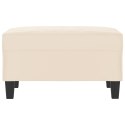 PODNÓŻEK BEŻOWY 70X55X41CM TAPICEROWANY MIKROFIBRĄ