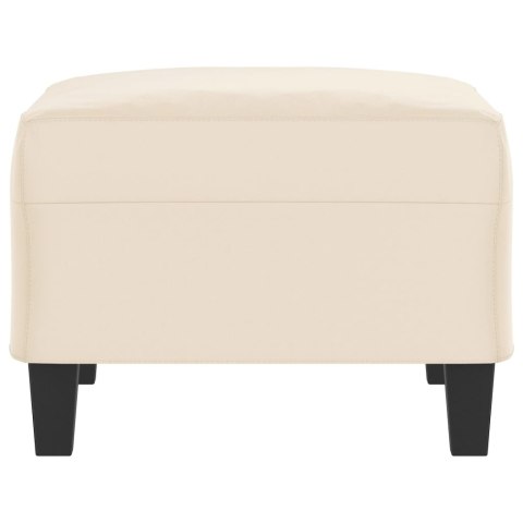 PODNÓŻEK BEŻOWY 70X55X41CM TAPICEROWANY MIKROFIBRĄ