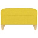 VidaXL Podnóżek, jasnożółty, 70x55x41 cm, tapicerowany tkaniną