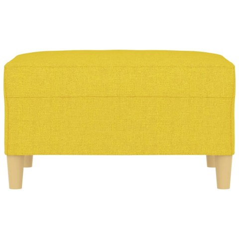 VidaXL Podnóżek, jasnożółty, 70x55x41 cm, tapicerowany tkaniną