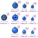 VidaXL Zestaw bombek, 100 elementów, niebieski
