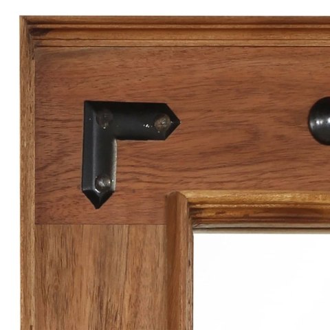 LUSTRO Z RAMĄ Z LITEGO DREWNA AKACJOWEGO 50X80CM