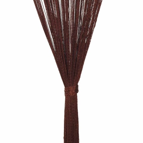 ZASŁONY SZNURKOWE 2 SZTUKI 100X250CM BRĄZOWE