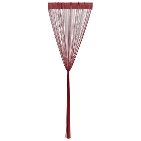 ZASŁONY SZNURKOWE 2 SZTUKI 100X250CM BURGUNDOWE