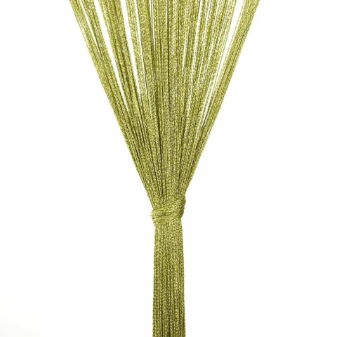 ZASŁONY SZNURKOWE 2 SZTUKI 100X250CM ZIELONE