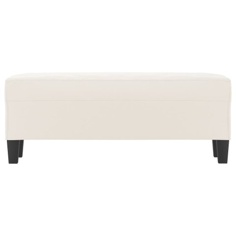 ŁAWKA BEŻOWY 100X35X41CM OBITY MIKROFIBRĄ