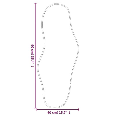 LUSTRO ŚCIENNE ZŁOTE 90X40CM