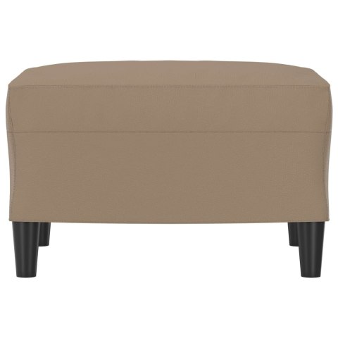 VidaXL Podnóżek, cappuccino, 60x50x41 cm, sztuczna skóra