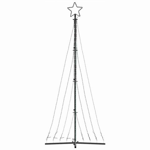 CHOINKA LED 447 LED ZIMNA BIEL 249CM