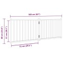 SKŁADANA BRAMKA DLA PSA 2 PANELE CZARNA 160CM DREWNIANA