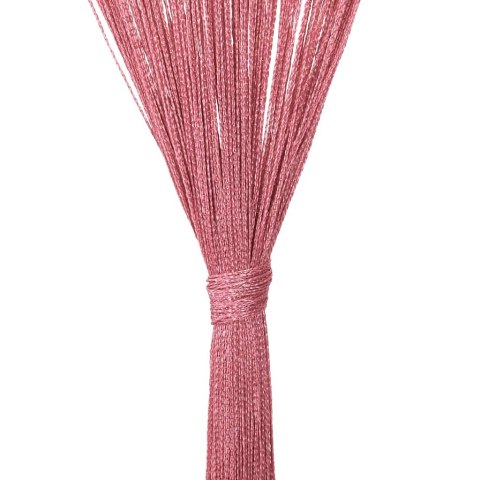 ZASŁONY SZNURKOWE 2 SZT. RÓŻOWE 140X250CM