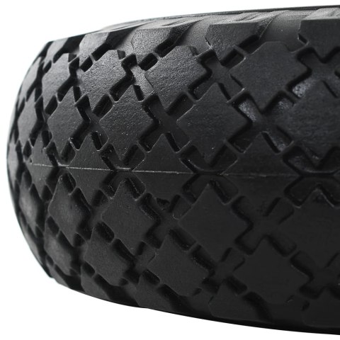 KOŁA DO WÓZKA TRANSPORTOWEGO 4 SZT. PEŁNE POLIURETAN 3.00-4