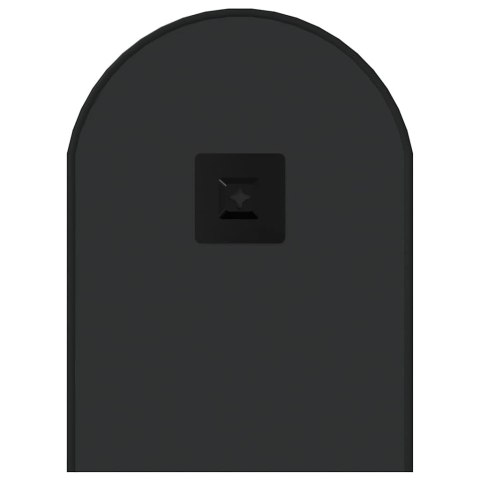 LUSTRO ŚCIENNE CZARNE 60X25CM OWALNE