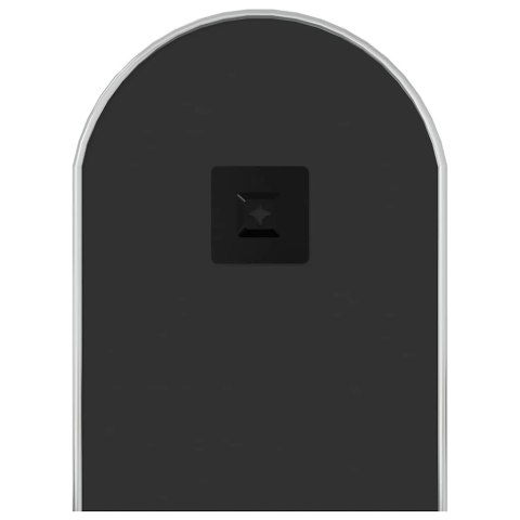 LUSTRO ŚCIENNE SREBRNE 60X25CM OWALNE