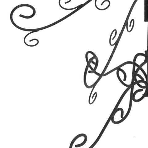 METALOWA CHOINKA ŚWIĄTECZNA DO DEKORACJI CZARNA 150CM