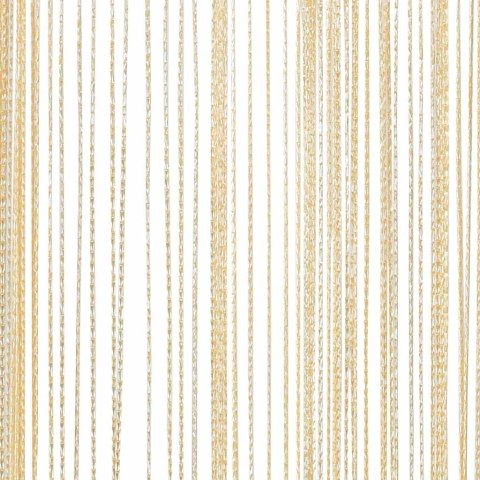 ZASŁONY SZNURKOWE 2 SZTUKI 140X250CM KREMOWE