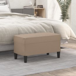 ŁAWKA CAPPUCCINO 70X35X41CM TAPICEROWANA SZTUCZNĄ SKÓRĄ