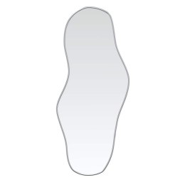 LUSTRO ŚCIENNE SREBRNE 90X40CM