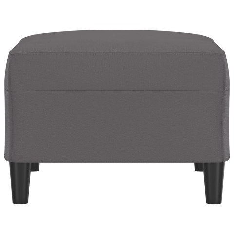 VidaXL Podnóżek, szary, 70x55x41 cm, sztuczna skóra