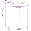 PERGOLA OGRODOWA IMPREGNOWANA SOSNA 180X197X210CM
