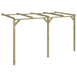 PERGOLA PRZYŚCIENNA 2X4X2,2M DREWNO