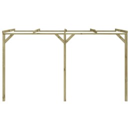 PERGOLA PRZYŚCIENNA 2X4X2,2M DREWNO