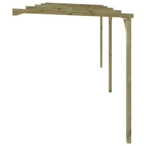 PERGOLA PRZYŚCIENNA 2X4X2,2M DREWNO
