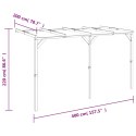 PERGOLA PRZYŚCIENNA 2X4X2,2M DREWNO