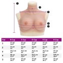 SILIKONOWE NAKŁADKI NA PIERSI DLA CROSSDRESSERÓW ROZMIAR E