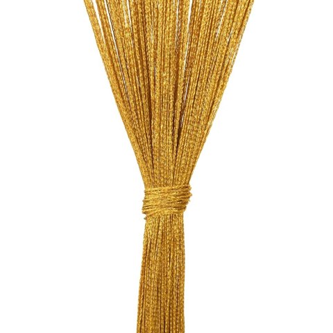 ZASŁONY SZNURKOWE 2 SZT. ZŁOTE 100X250CM