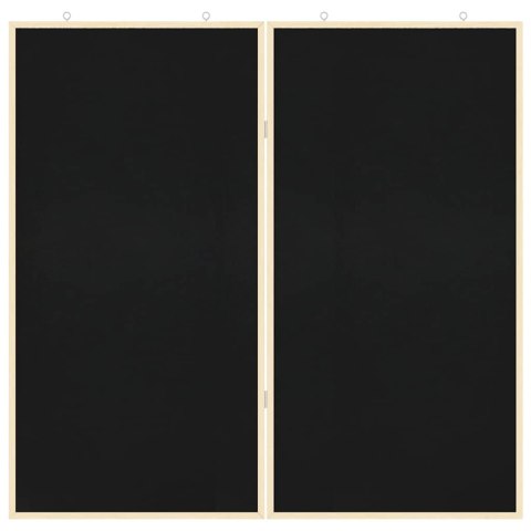 TABLICA KREDOWA 100X100CM CZARNA SKŁADANA DO BIURA