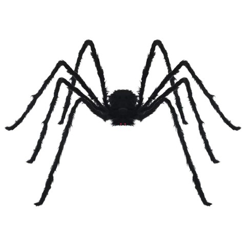 DEKORACJA PAJĄKA NA HALLOWEEN Z REGULACJĄ 3 SZT. CZARNY 200CM