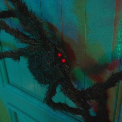 DEKORACJA PAJĄKA NA HALLOWEEN Z REGULACJĄ 6 SZT. CZARNY 75CM