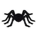 DEKORACJA PAJĄKA NA HALLOWEEN Z REGULACJĄ 6 SZT. CZARNY 75CM