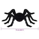 DEKORACJA PAJĄKA NA HALLOWEEN Z REGULACJĄ 6 SZT. CZARNY 75CM