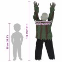 HALLOWEEN CHODZĄCE ZOMBIE ZIELONY 112X25.5X21.5CM