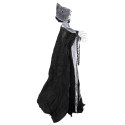 ŻNIWIARZ GRIM REAPER DEKORACJA HALLOWEEN 155 CM CZARNY LED DŹWIĘKI I RUCH