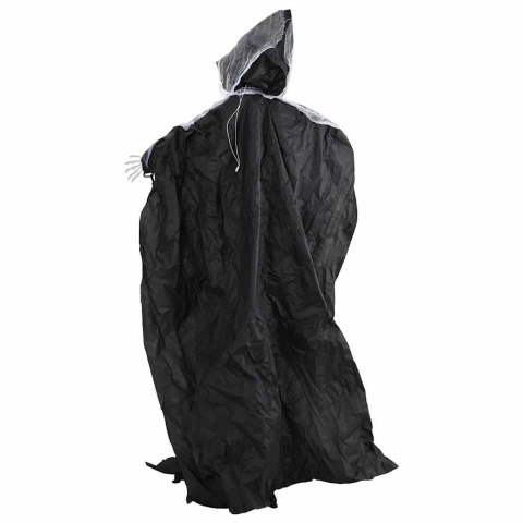 ŻNIWIARZ GRIM REAPER DEKORACJA HALLOWEEN 155 CM CZARNY LED DŹWIĘKI I RUCH