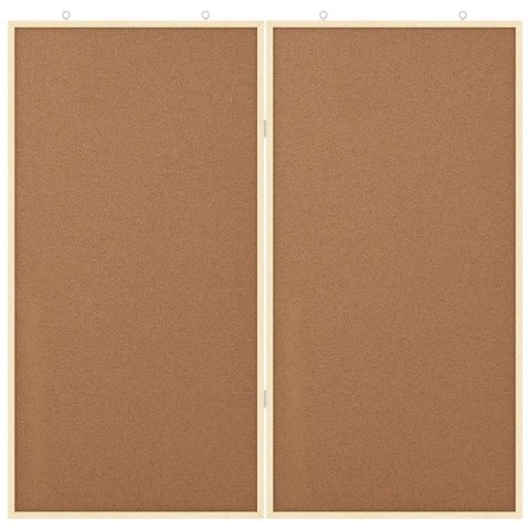 TABLICA KORKOWA BRĄZOWY 100X1.4X100CM LITE DREWNO SOSNOWE