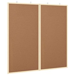 TABLICA KORKOWA BRĄZOWY 80X1.4X80CM LITE DREWNO SOSNOWE